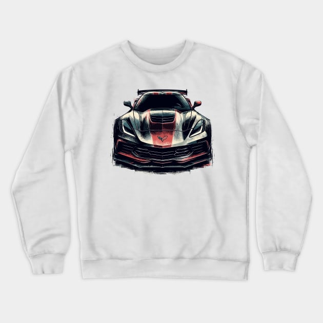 Chevrolet Corvette Crewneck Sweatshirt by Vehicles-Art